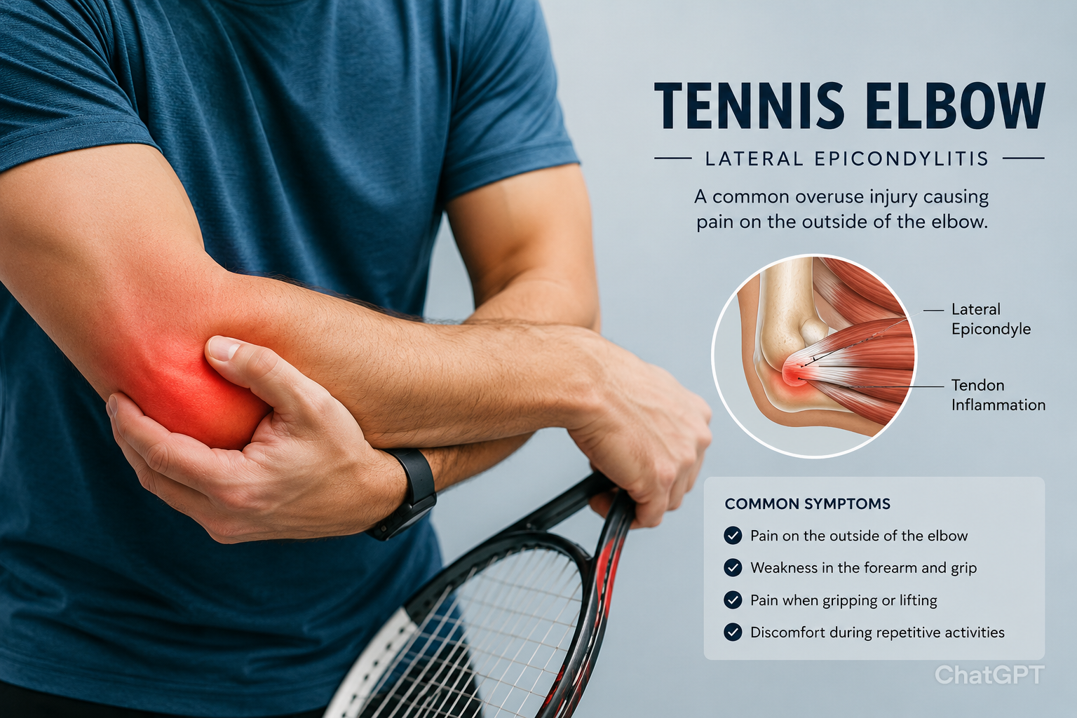 Golfer's and Tennis Elbow diagram